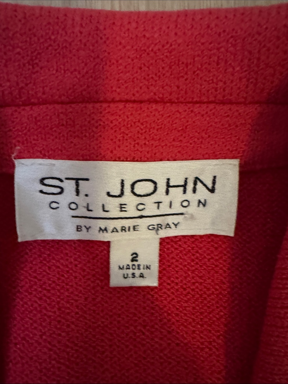 St. John Pink Women’s Fitted Knit Blazer - Picture 10 of 13